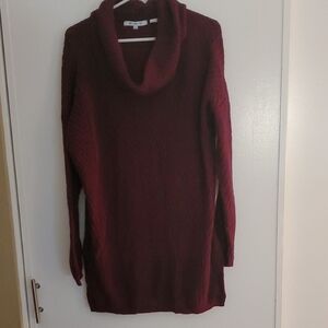Eight Eight Eight Maroon Cowl Neck Sweater